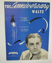 The Anniversary Waltz Recorded by Blue Baron Sheet Music 1941 - $4.95