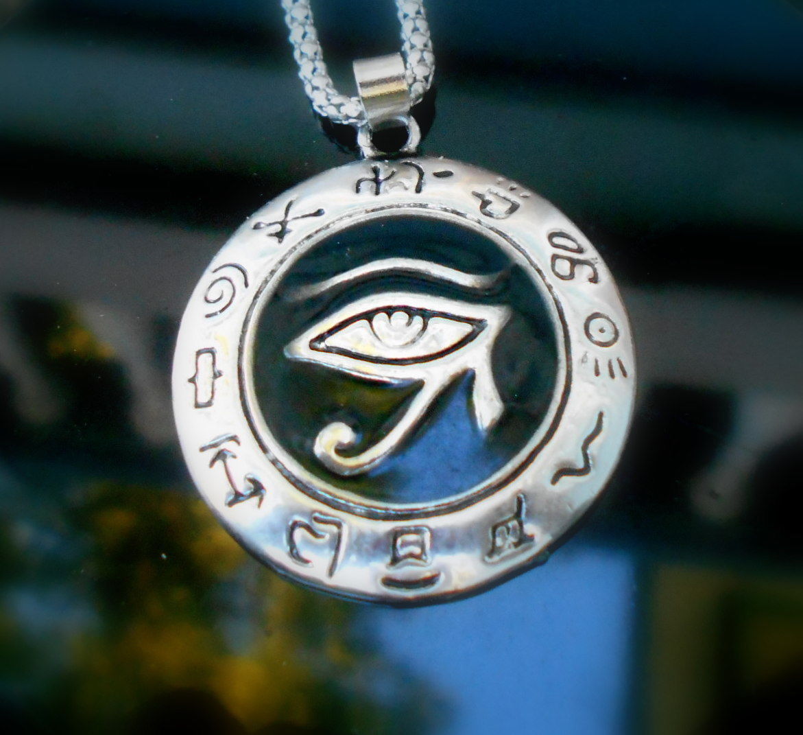 Eye of Ra Horus Power Protection Pendant Thelemite Crowley Ancient ...