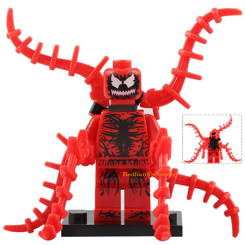 Carnage (supervillain) Marvel Super Heroes Minifigures Lego Compatible Toys