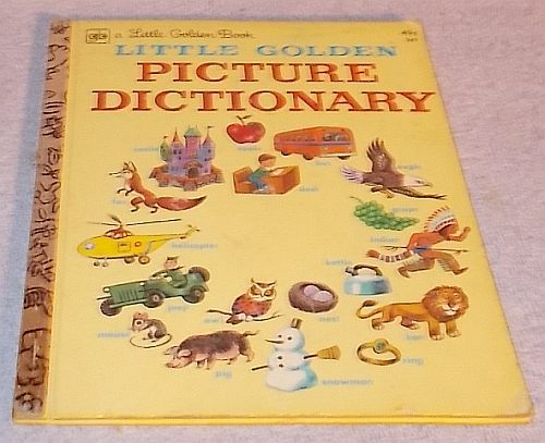 Vintage Little Golden Book Picture Dictionary 1974 Tibor Gergely - Books