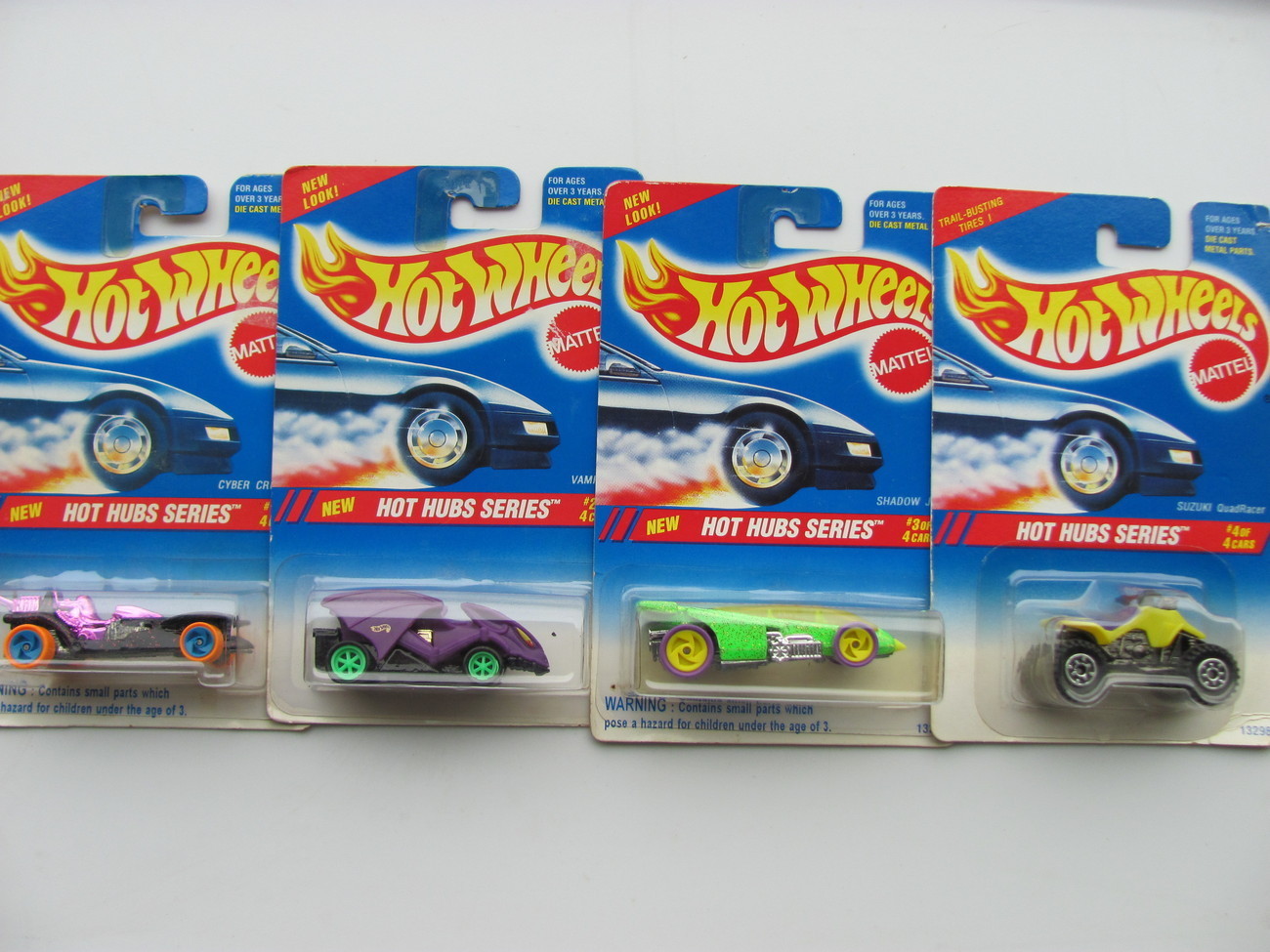 Hot Wheels 1995 Hot Hubs Complete Series 4 Car Set - Contemporary ...