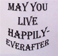Happily Ever After Word Stamp Mounted Rubber Stamp - $8.00