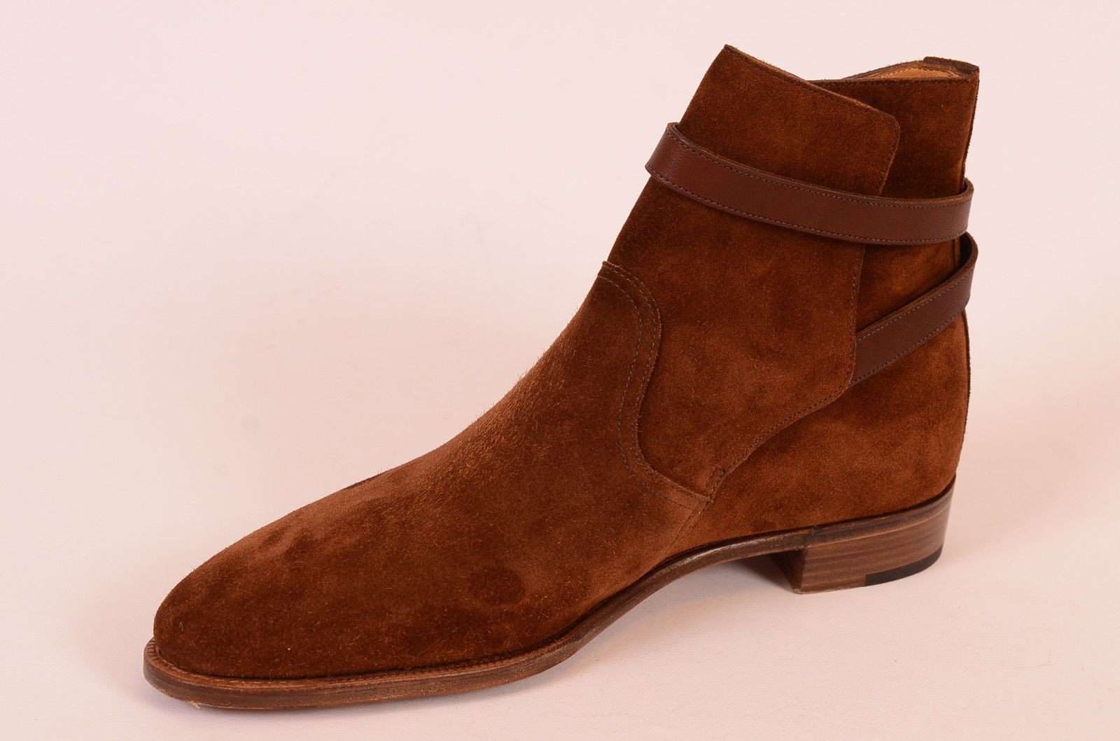 Handmade Brown jodhpurs Boots, Men Brown ankle Boots, Men Suede Leather ...