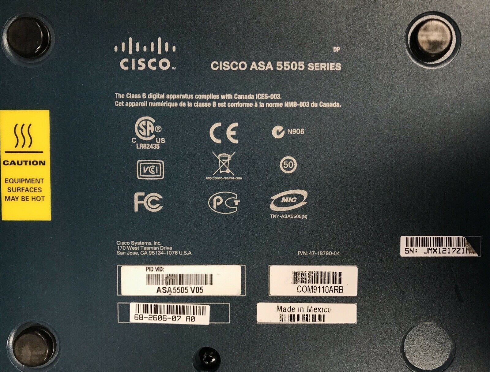 cisco asa 5505 adaptive security appliance