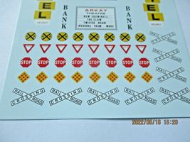 Microscale Decals Stock #87-275 Structure Signs & Street Signs 1950-80s HO Scale image 3