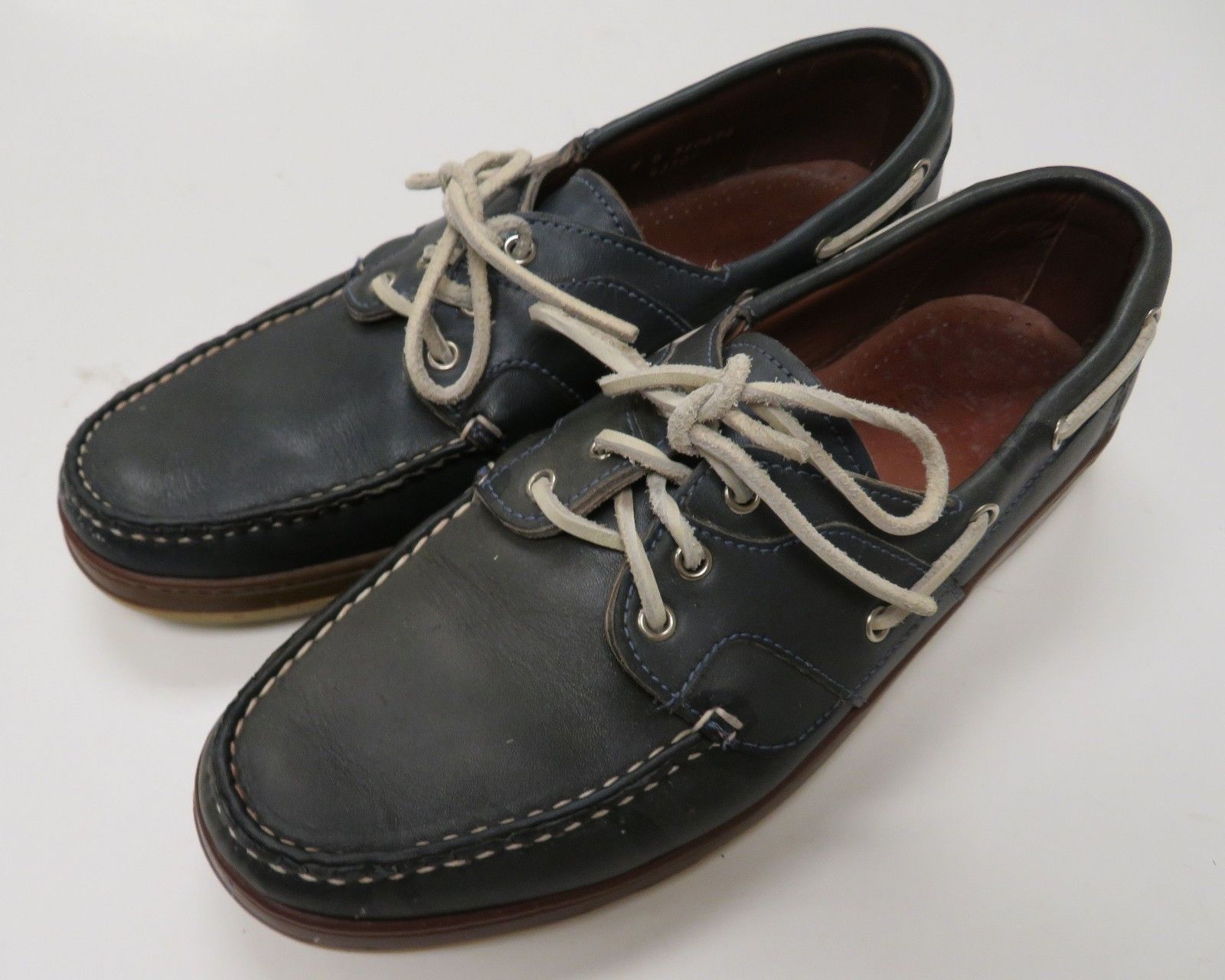 Allen Edmonds Eastport Boat Shoes 9 D Blue - Casual