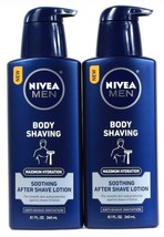 2 Nivea Men 8.1 Oz Maximum Hydration Anti Irritation After Body Shaving Lotion