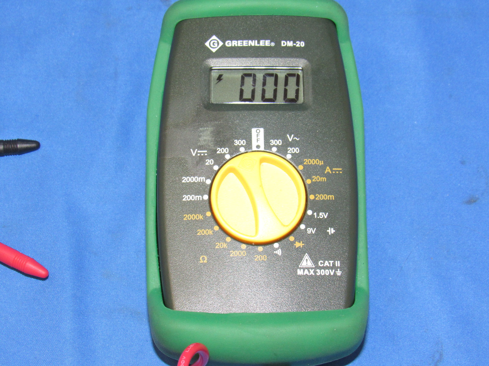 Greenlee DM-20 Multimeter with GT-10 Circuit Tester and GT-11 Voltage