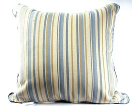 1 Count Croscill Janine 18 X 18 Blue Fashion Pillow Polyester & Cotton  image 2