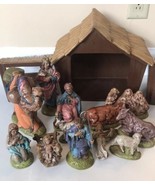 Atlantic Mold Christmas Nativity Set 16 Pc Vintage  Rhinetones Christian... - $327.95