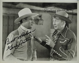 GENE AUTRY &amp; STERLING HOLLOWAY SIGNED PHOTO X2- Twilight On The Rio Gran... - $249.00