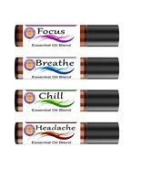 Headache Chill Breathe Focus Blends  10ml each | Rollons | Migraine Rel... - $44.95