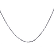 14K White Gold Box Link Chain Necklace 24" 4.7 Grams 1mm - $256.41