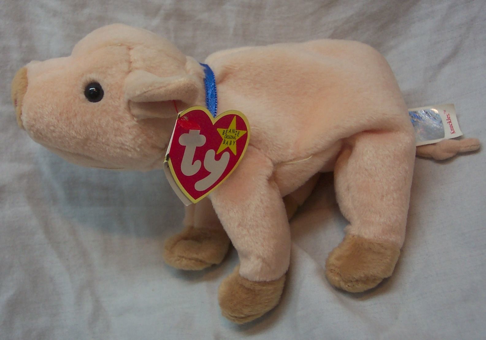 TY Beanie Baby 1999 KNUCKLES THE PIG 6