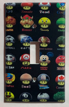 Mushroom icon mario DC Pokemon + Light Switch Outlet wall Cover Plate Home Decor image 2