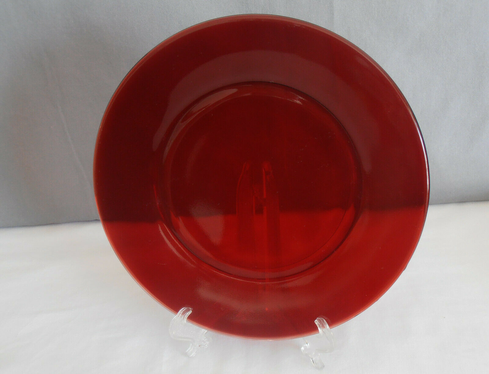 Vintage Royal Ruby Red Depression Glass Salad Plate 7-3/4