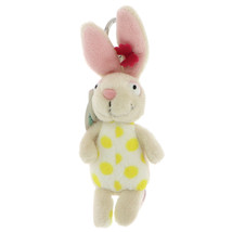 NICI Rabbit Bunny Beige Stuffed Animal Beanbag Key Chain 4 inches - $11.00