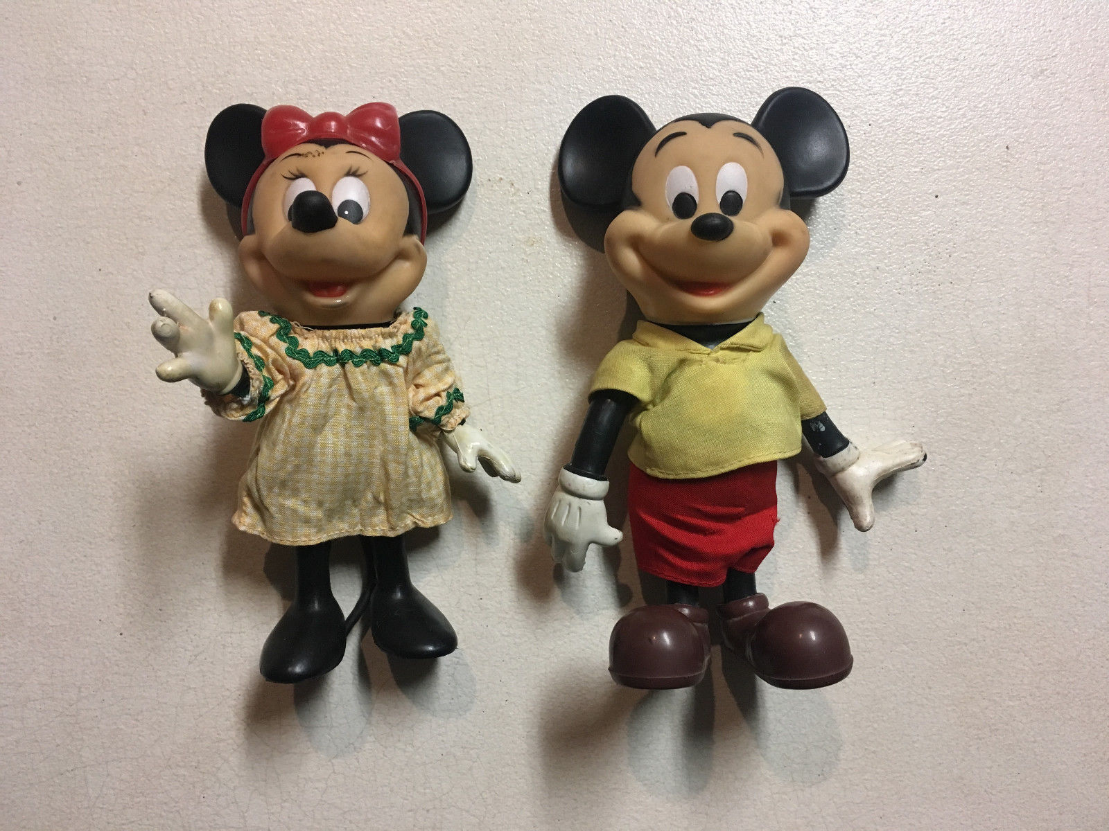 vintage mickey and minnie mouse dolls