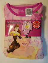 Disney Princess Beauty and the Beast Girls 2 Piece Pajama Set Long Sleev... - $12.74