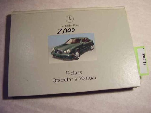 2000 Mercedes Benz E Class Owners Manual [Paperback] Mercedes Benz - Nonfiction
