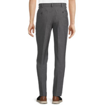 George Men’s Comfort Classic Fit Flat Front Suit Formal Grey Dress Pants image 2