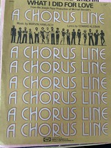 What I Did For Love, From A Chorus Line Piano Guitar Sheet Music 1975 - $5.99