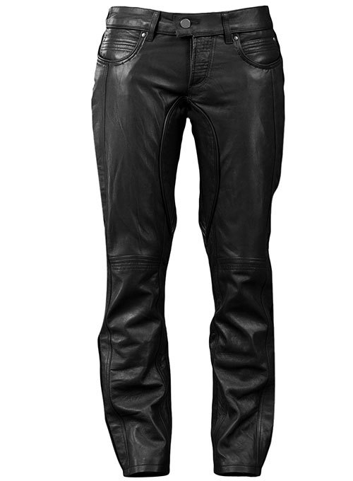 Leather Jeans Pants Black Colour Mono ectric, Men Wasit Zipper Belted ...