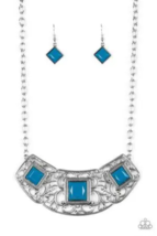 Paparazzi Feeling Inde-Pendant Blue Necklace - New - $4.50