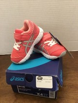 Asics Kids Contend 5 TS 1014A046-701 Low Top Pink White Running Shoes Size US 4 - $19.80