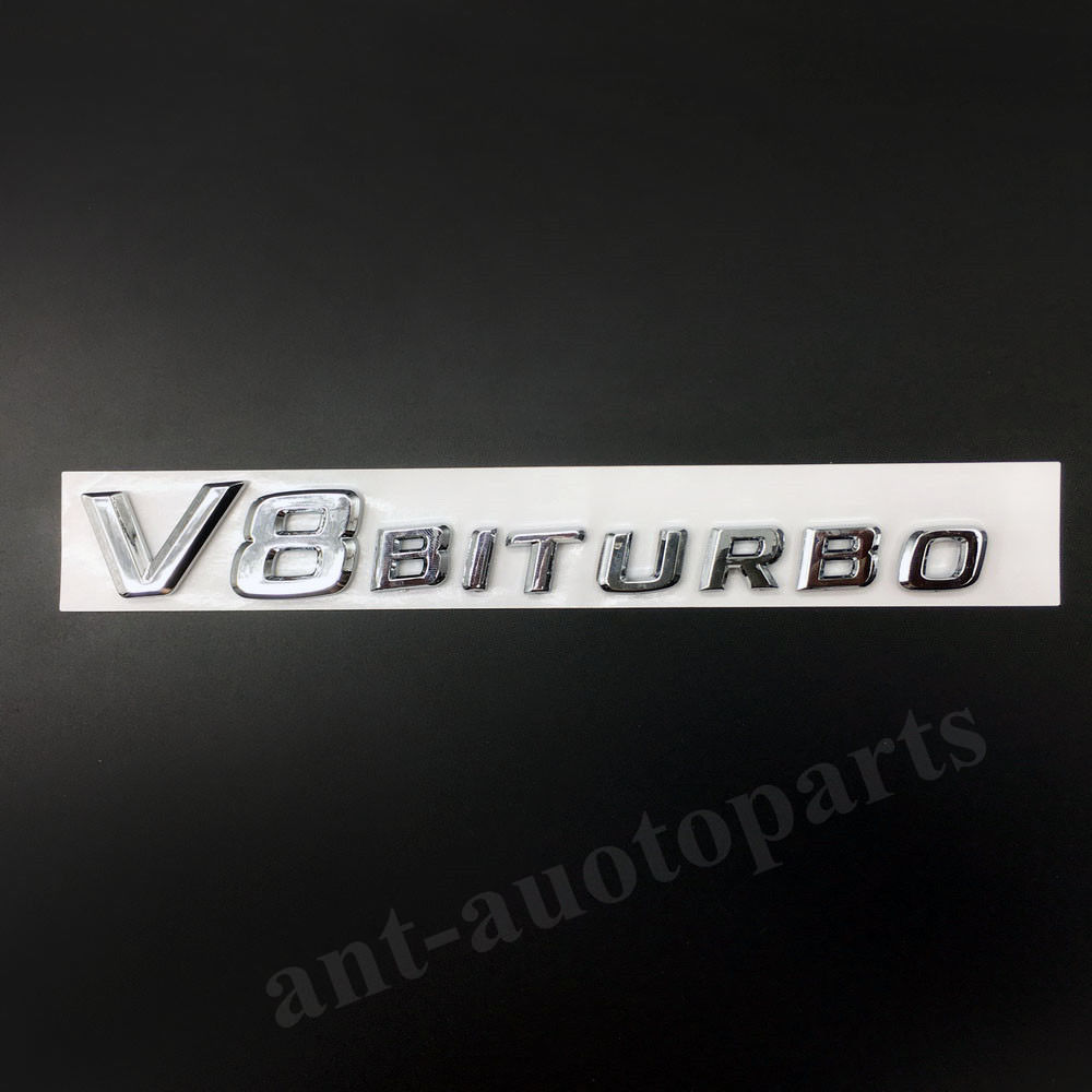 V8 Biturbo Emblem Car Badge Decal Sticker For Mercedes-benz Cl Cls E 