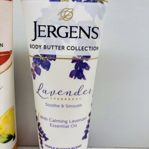 4 Jergens Body Butter Collection 3 SWEET CITRUS & 1 LAVENDER Lotion 7