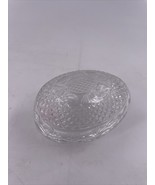 Fostoria 1977 Mother&#39;s Day Clear Glass Egg Soap Dish/Trinket Box/Candy D... - $9.89
