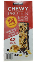 Kirkland Signature Chewy Protein Bars Peanut Butter Chocolate Chip 42bars 59.2OZ - $24.67
