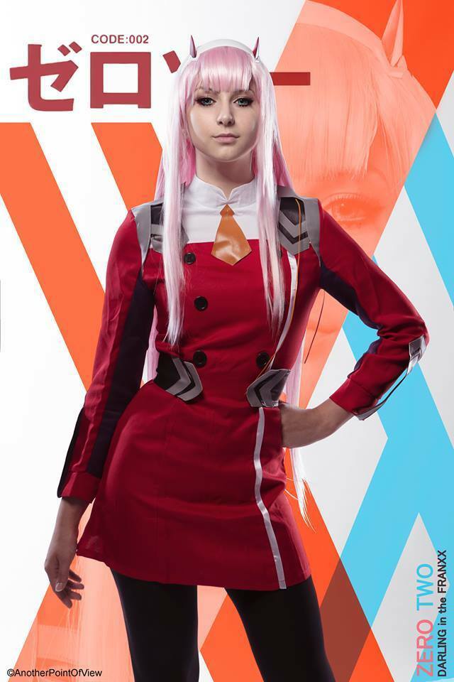 DARLING in the FRANXX 02 ZERO TWO Outfit Uniform Cosplay Costume ...