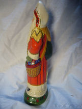 Vaillancourt Folk Art Ornate European Father Christmas Sack & Tree Signed  image 4
