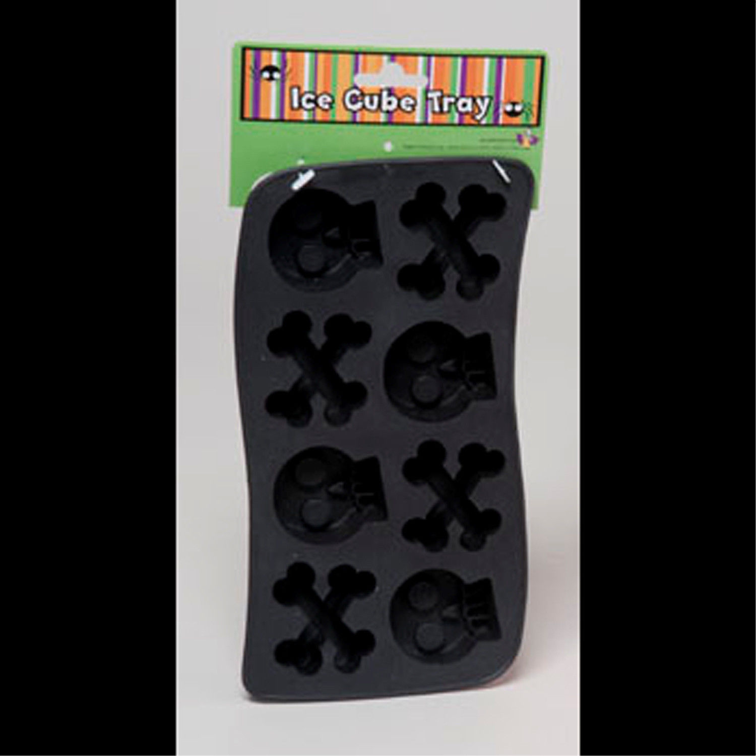 Gothic Novelty SKULL CROSSBONES ICE CUBE TRAY Jello Mold Pirate Birthday Party