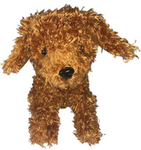 Dan Dee Collectors Choice Puppy Dog Plush Shaggy Curly Soft Brown Stuffed 10”GUC - $18.73