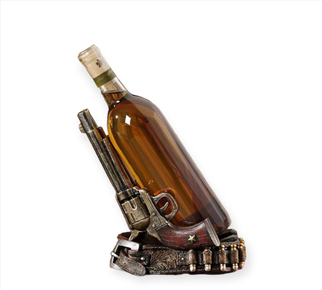 Gun wine bottle holder