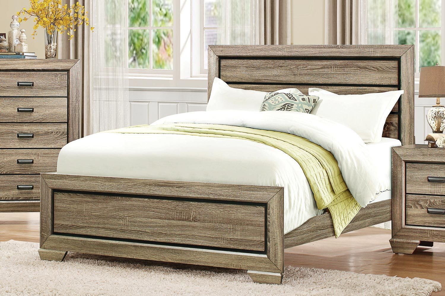 Bainbridge Rural Eastern King Bed in Beechwood Beds & Bed Frames