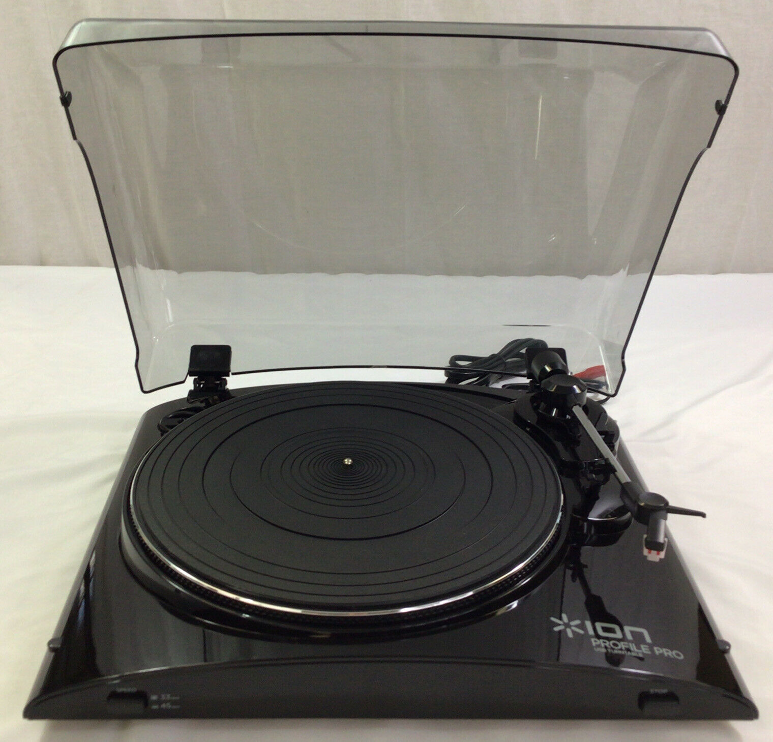 ION Profile Pro USB Turntable with Input RECORD PLAYER in Original Box