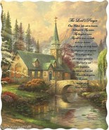 THE LORD&#39;S PRAYER Thomas KinkaId Officially Licensed Quilted Throw 50 in... - $39.95