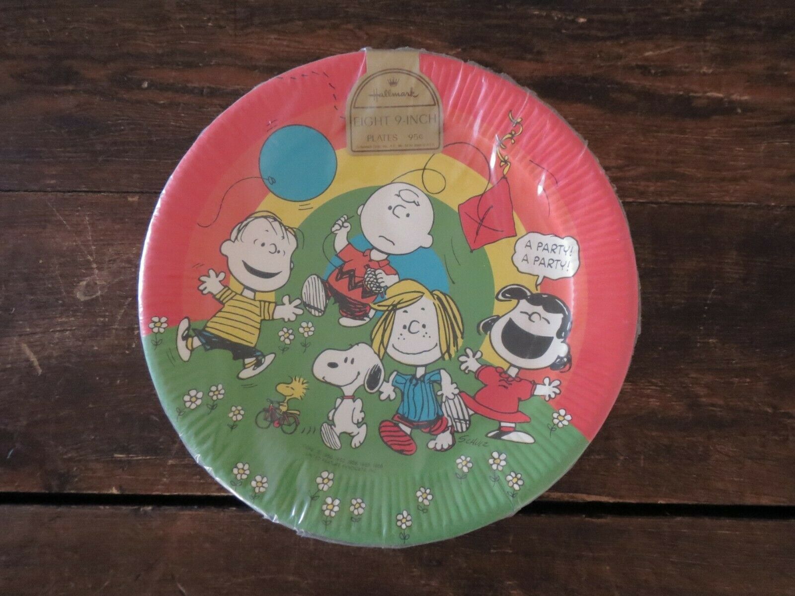 Sealed NOS 1970s Hallmark Peanuts Party Plates & Napkins Snoopy Charlie