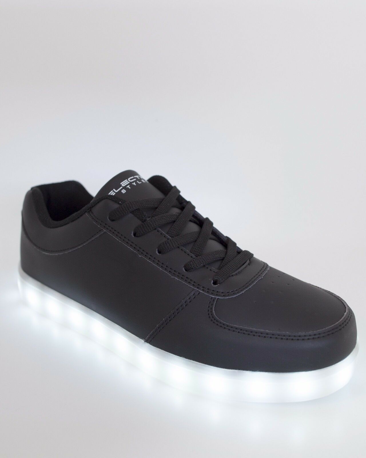 ELECTRIC STYLES LIGHT UP COLOR BLACK LED SNEAKERS RAVE EDM SHOES SIZE W6M13 Casual Shoes