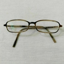 Calvin Klein Tortoise Horn Rectangle Eyeglasses Eyeglass Frames 51-15-135 Italy - $22.97