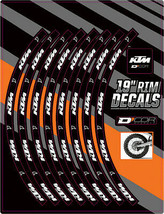 00-&#39;17 for KTM 125 SX D-COR Rim Decals 19&quot; Ktm Logo Rear - $29.95