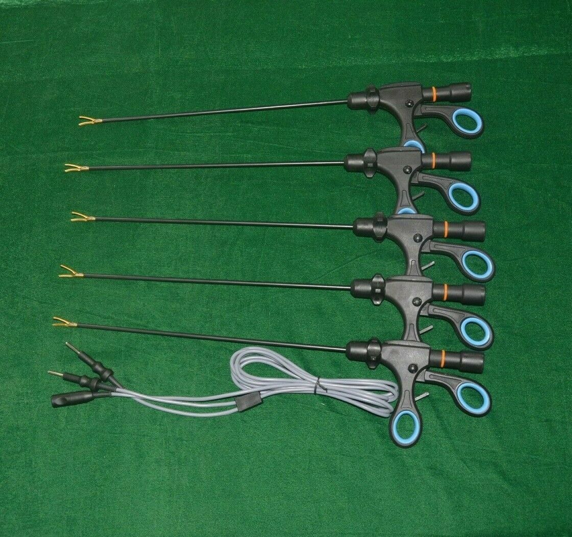 Laparoscopic Bipolar D/A Diathermy Cutter Dissector Surgical Instrument Set 5mm Laparoscopic