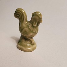 Wade Whimsies Rooster Figurine, Wade England Collectibles, green chicken bird image 3