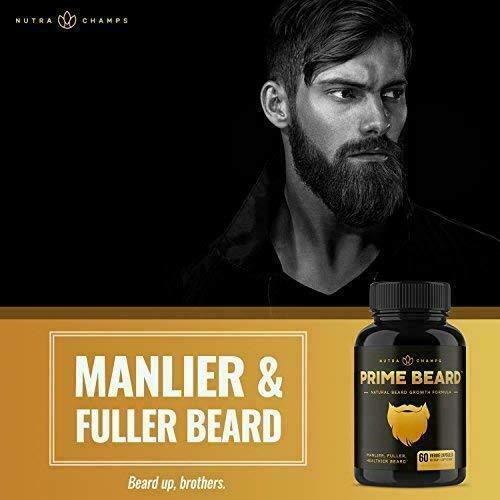 Beard Growth Kit Products For Men Growing Hair Vitamin Hormone Pills