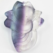  Fluorite Crystal Craft Elegant Fancy Fox Animal Pre-Punched Charm Pendant image 2