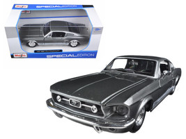 1967 Ford Mustang Gt Grey 1/24 Diecast Model Car By Maisto - $34.95
